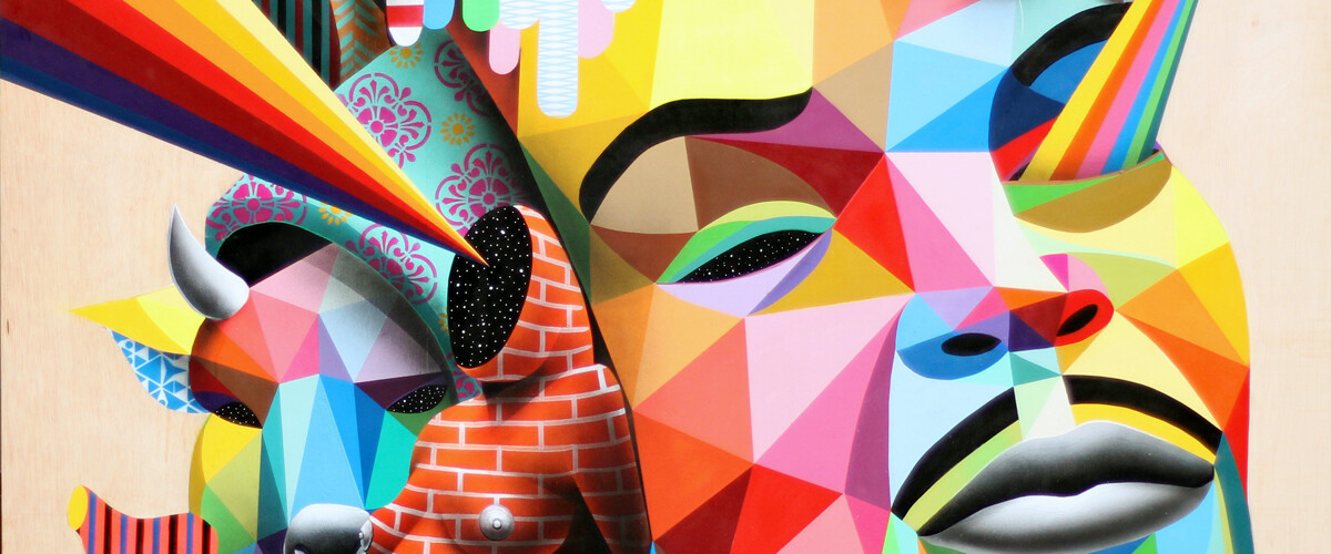 Okuda STREET ART  G OMETRIQUE ET COLOR  