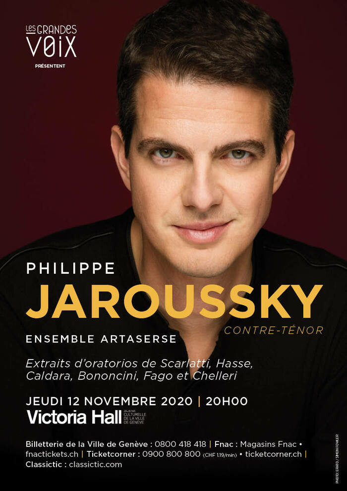 Philippe Jaroussky Ensemble Artaserse Concert Baroque 12 novembre